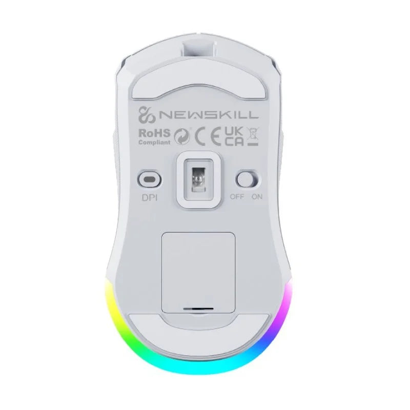 Newskill Chiron PRO Ratón Gaming Inalámbrico RGB 16000DPI Blanco